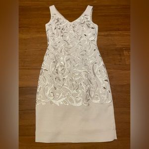 Beige / tan sleeveless Antonio Melani size 0 dress. Business / spring casual